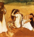 Femmes se peignant Huile sur papier maroufle sur toile 314x451 cm Washington The Philips Collection