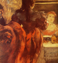 Danseuse dans sa loge Pastel 87x37 cm PAsadena The Norton Art Foundation