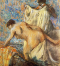 Femme sortant du bain Pastel 95x81 cm Soleure Kunstmuseum