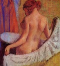 After the Bath circa 1890 1895 Fogg Drawing pastel