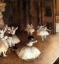 The Ballet Rehearsal on Stage 1874 Musee d Orsay France