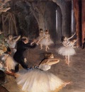 The Rehearsal of the Ballet on Stage  circa 1874  Metropolitan Museum of Art USA