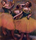 Three Dancers Green Blouses 1900 PC