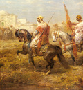 Schreyer Adolf Arab Cavalry Approaching An Oasis