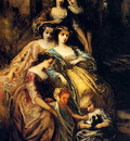 Monticelli Adolphe Empress Eugenie And Her Attendants