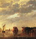 CUYP Aelbert herdsman With Cows By A River