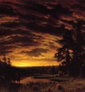 Bierstadt Albert Evening on the Prarie