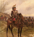 Neuville Alphonse Marie De The Hussars