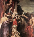 Carracci Annibale Madonna Enthroned with St Matthew