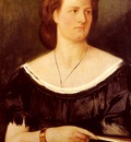 Feuerbach Anselm Portrait Of A Lady Holding A Fan