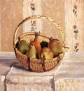 Pissarro Camille Still Life Apples And Pears In A Round Basket