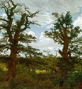 Landscape with Oak Trees and a Hunter CGF