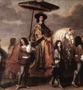 le brun charles chancellor seguier at the entry of louis xiv into paris in