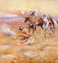 Russell Charles Marion Blackfeet Burning Crow Buffalo Range