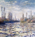 Monet Floating Ice Near Vetheuil