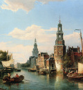 Dommersen Cornelis Christiaan The Montelbaans Tower Amsterdam
