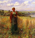 Knight Daniel Ridgway Gathering Wheat