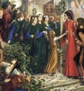 Rossetti Dante Gabriel Beatrice Meeting Dante at a Wedding Feast Denies him her Salutation