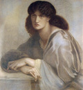Rossetti Dante Gabriel La Donna Della Finestra 1880 coloured chalks