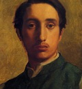 Degas Edgar Degas in a Green Jacket
