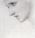 Burne Jones Sir Edward Coley Profile To The Left