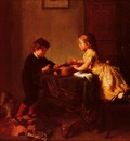 Schlesinger Felix Children Playing With A Guitar