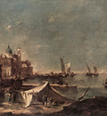 GUARDI Francesco Landscape with a Fishermans Tent