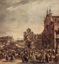GUARDI Francesco Pope Pius VI Blessing the People on Campo Santi Giovanni e Paolo