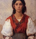 Duveneck Frank Florentine Flower Girl