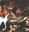 SNYDERS Frans Still Life With Dead Game Fruits And Vegetables In A market