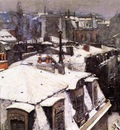 Caillebotte Gustave Rooftops Under Snow