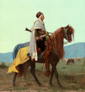 Boulanger Gustave Clarence Rudolphe An Arab Horseman