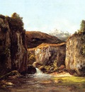 Courbet Gustave Landscape The Source among the Rocks of the Doubs