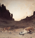 Guillaumet Dogs of the Douar Devuring a Dead Horse