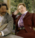 Repin Double Portrait of Natalia Nordmann and Ilya Repin