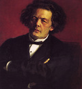 Repin Iliya Portrait of the pianist conductor and composer A G  Rubinstein