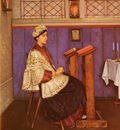 Kaufmann Isidor Young Woman In The Synagogue