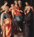 PONTORMO Jacopo Madonna And Child With St Anne And Other saints