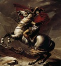 DAVID Jacques Louis Bonaparte Calm on a Fiery Steed Crossing the Alps