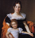 DAVID Jacques Louis Portrait of the Comtesse Vilain XIIII and her Daughter