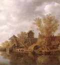 Goyen Jan van Village at the River