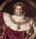 Ingres Napoleon I on His Imperial Throne detail