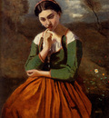 Corot Jean Baptiste Camille Corot La Meditation