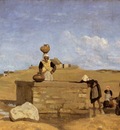 Corot Breton Women at the Fountain