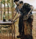 Raffaelli Jean Francois Blacksmiths taking a Drink