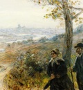 Raffaelli Jean Francois Peasants Going to Town