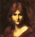 Henner Jean Jacques A Red haired Beauty
