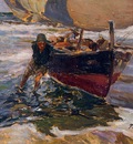 Sorolla y Bastida Joaquin Beaching the Boat study