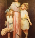 Alexander John White Mrs  Daniels with Two Children
