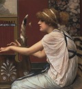 Godward Erato at her lyre